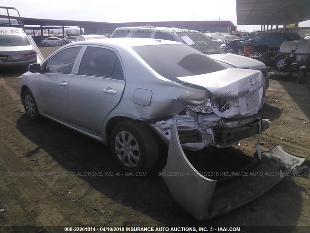 JTDBL40E69J046765 - 2009 TOYOTA COROLLA LE/XLE SILVER photo 3