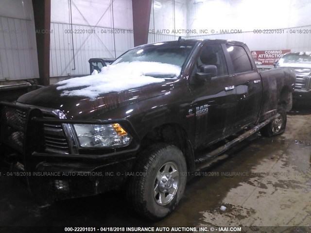 3C6UR5JL4DG570931 - 2013 RAM 2500 SLT BROWN photo 2