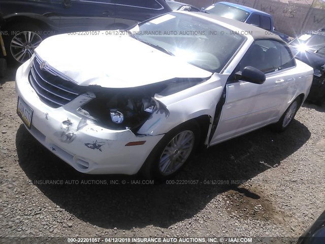 1C3LC45K88N105250 - 2008 CHRYSLER SEBRING WHITE photo 2