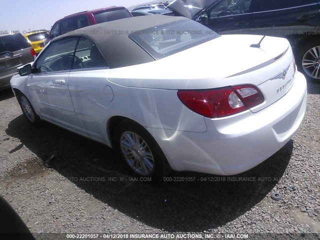 1C3LC45K88N105250 - 2008 CHRYSLER SEBRING WHITE photo 3