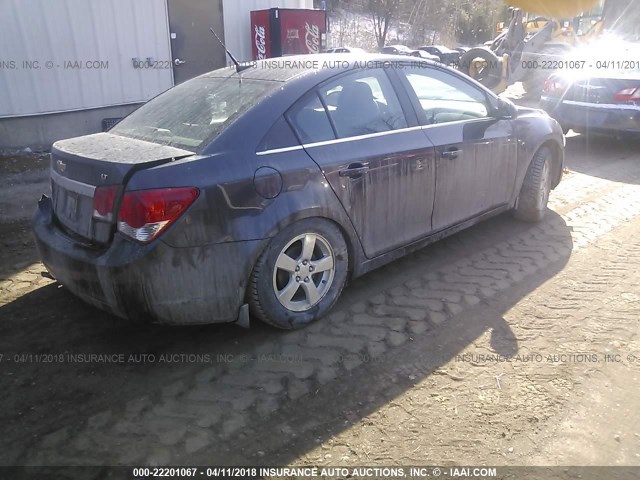 1G1PC5SB6E7249606 - 2014 CHEVROLET CRUZE LT GRAY photo 4