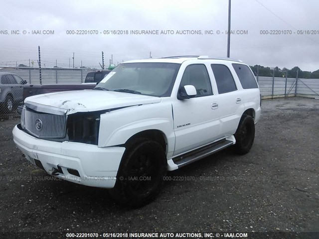 1GYEK63N42R112349 - 2002 CADILLAC ESCALADE LUXURY WHITE photo 2