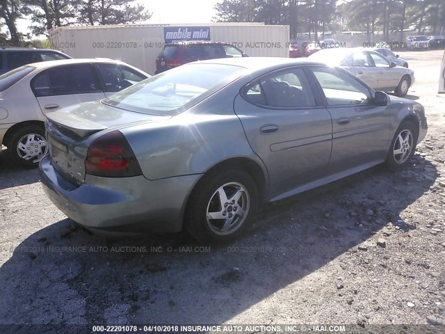 2G2WP522741362259 - 2004 PONTIAC GRAND PRIX GT GRAY photo 4