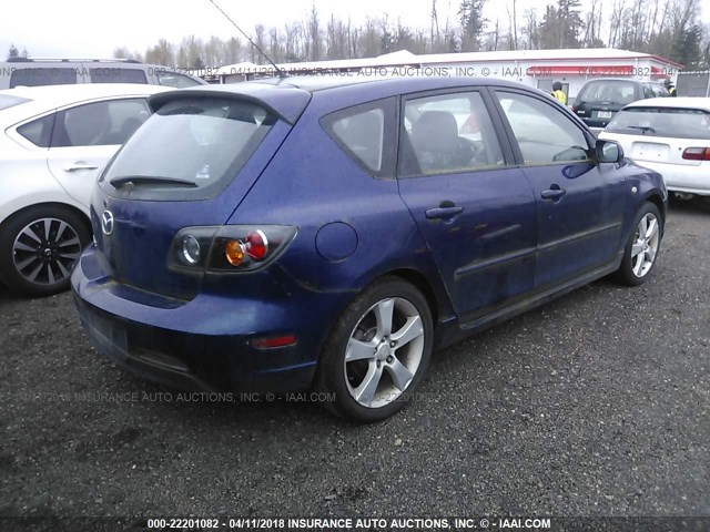 JM1BK143X41104251 - 2004 MAZDA 3 HATCHBACK BLUE photo 4