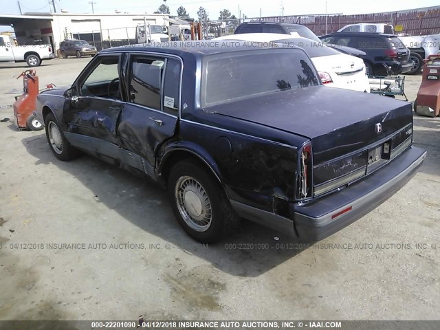 1G3CV54C5K1317625 - 1989 OLDSMOBILE 98 REGENCY TOURING Navy photo 3