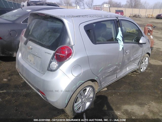 KL8CA6S95DC510267 - 2013 CHEVROLET SPARK LS GRAY photo 4