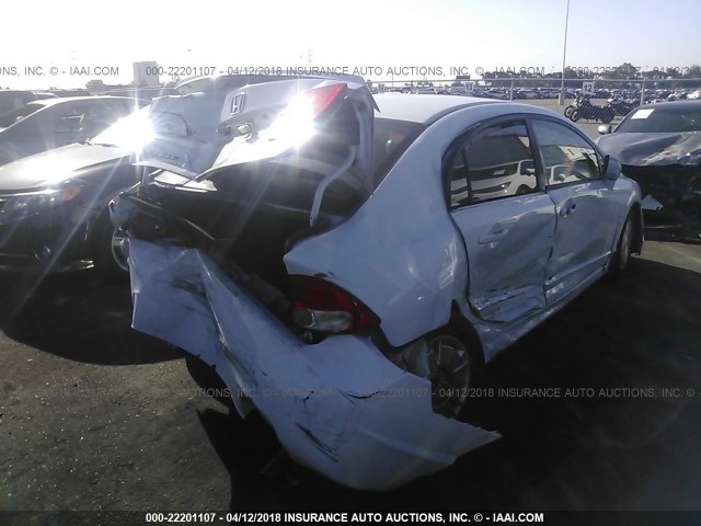 JHMFA36289S002516 - 2009 HONDA CIVIC HYBRID WHITE photo 4