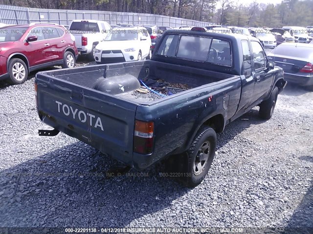 4TAVN13D2RZ269892 - 1994 TOYOTA PICKUP 1/2 TON EXTRA LONG WHEELBASE DX GREEN photo 4