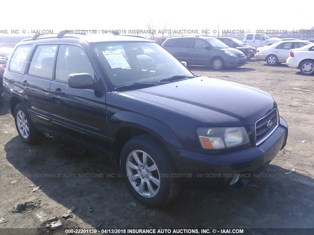 JF1SG65675H714937 - 2005 SUBARU FORESTER 2.5XS შავი ფოტო 1