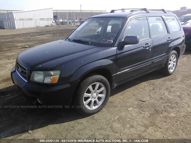 JF1SG65675H714937 - 2005 SUBARU FORESTER 2.5XS შავი ფოტო 2