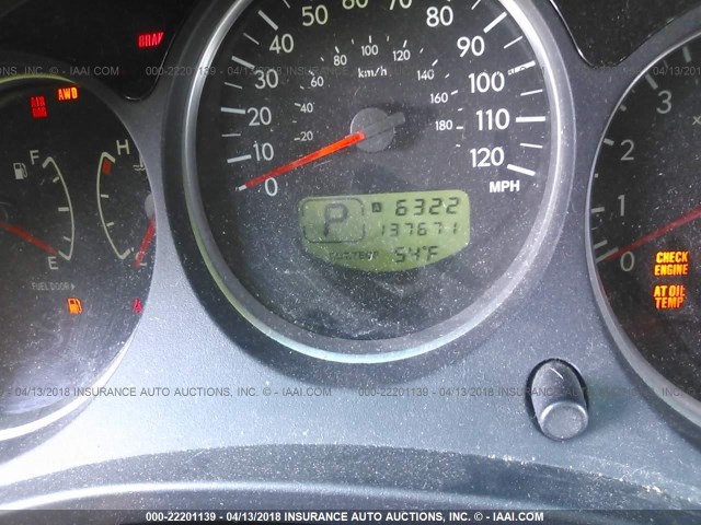 JF1SG65675H714937 - 2005 SUBARU FORESTER 2.5XS შავი ფოტო 7