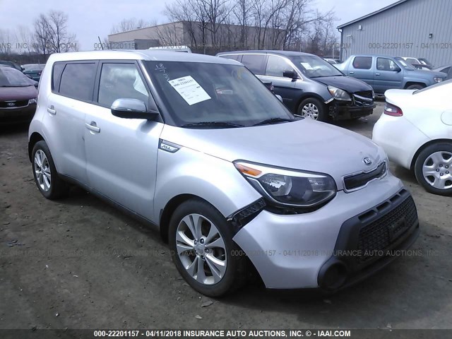 KNDJP3A50E7737466 - 2014 KIA SOUL + SILVER photo 1