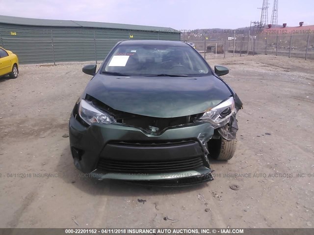 2T1BPRHE5EC084810 - 2014 TOYOTA COROLLA ECO/ECO PLUS/ECO PREMIUM GREEN photo 6