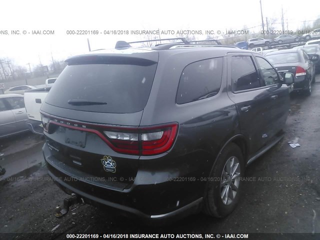 1C4RDJAG3HC771320 - 2017 DODGE DURANGO SXT BLACK photo 4