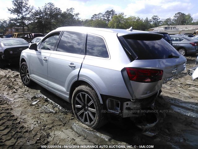 WA1LAAF79HD005829 - 2017 AUDI Q7 PREMIUM PLUS SILVER photo 3