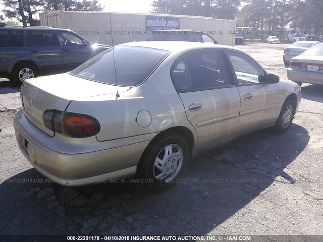 1G1ND52J22M616512 - 2002 CHEVROLET MALIBU GOLD photo 4