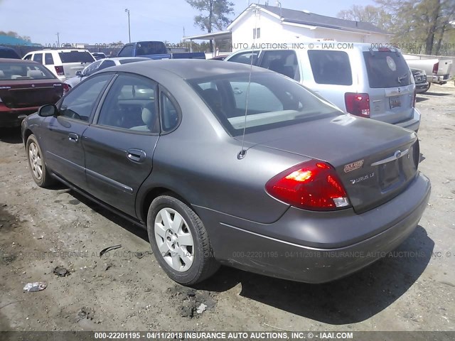 1FAFP52282A207286 - 2002 FORD TAURUS LX GRAY photo 3