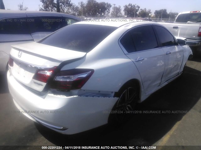 1HGCR2F50HA162882 - 2017 HONDA ACCORD SPORT 白色 照片 4