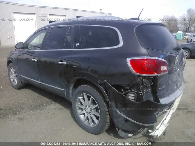 5GAKVBKD5GJ117522 - 2016 BUICK ENCLAVE BLACK photo 3