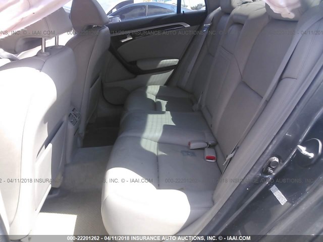 19UUA66218A800484 - 2008 ACURA TL GRAY photo 8