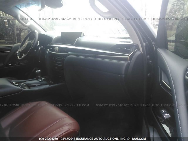 JTJHY7AX1G4209506 - 2016 LEXUS LX 570 BLACK photo 5