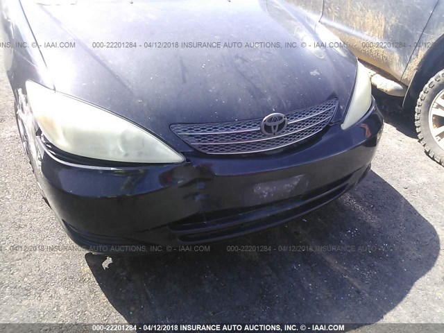 4T1BE32K54U285377 - 2004 TOYOTA CAMRY LE/XLE/SE BLACK photo 6