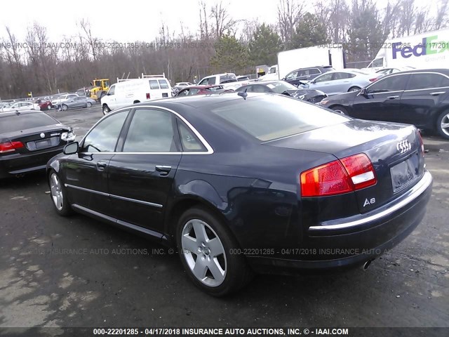 WAULV44E67N018363 - 2007 AUDI A8 4.2 QUATTRO BLUE photo 3