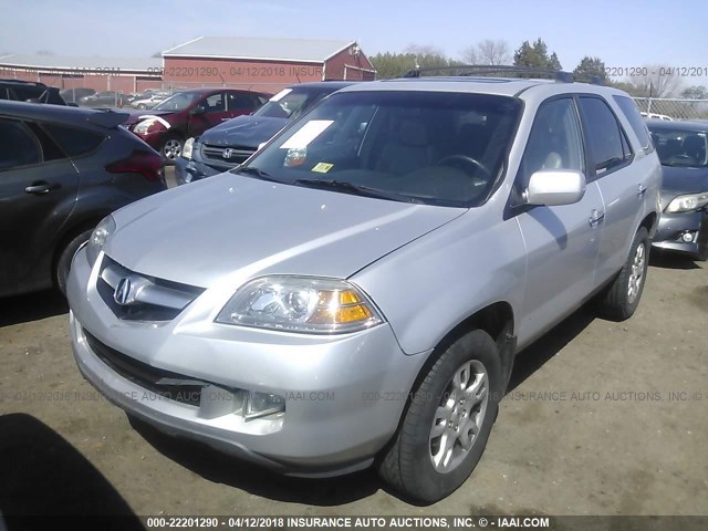 2HNYD18996H513259 - 2006 ACURA MDX TOURING SILVER photo 2