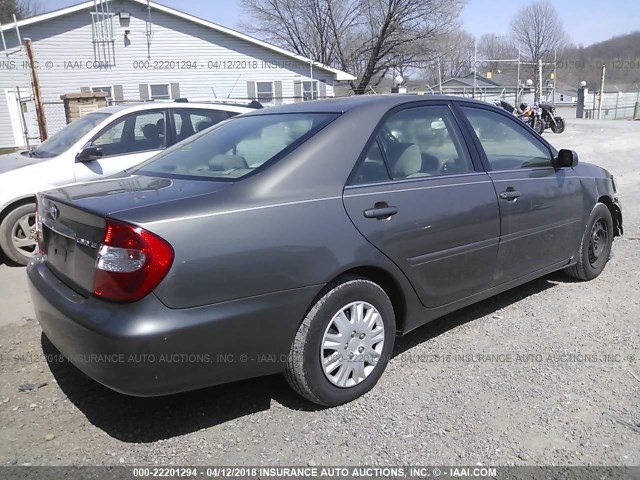 4T1BE32K34U932276 - 2004 TOYOTA CAMRY LE/XLE/SE GRAY photo 4