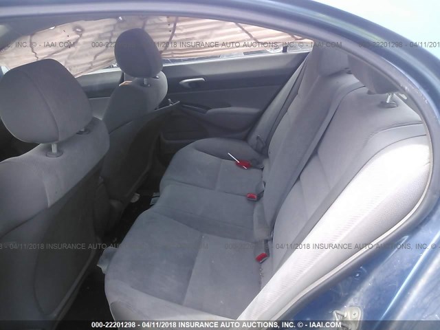 2HGFA16549H544625 - 2009 HONDA CIVIC LX 蓝色 照片 8