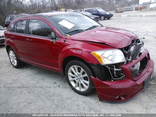 1C3CDWEA7CD527539 - 2012 DODGE CALIBER SXT RED photo 1