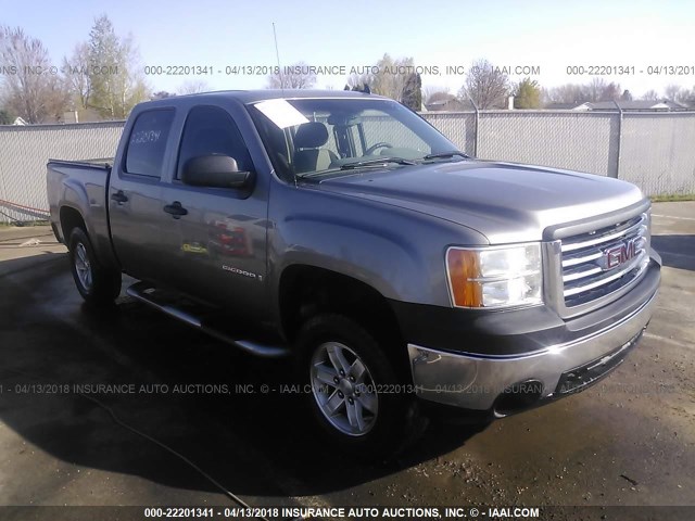 2GTEK13C781337583 - 2008 GMC SIERRA K1500 GRAY photo 1