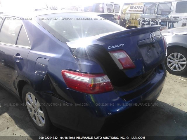 4T1BE46K17U020265 - 2007 TOYOTA CAMRY NEW GENERAT CE/LE/XLE/SE BLUE photo 6