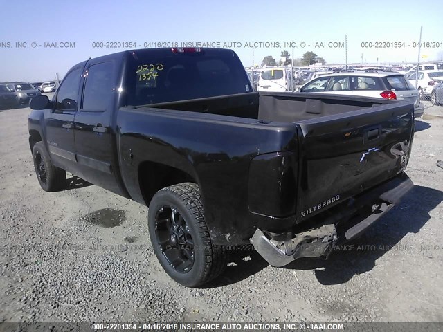 3GCEC13C48G242841 - 2008 CHEVROLET SILVERADO C1500 BLACK photo 3