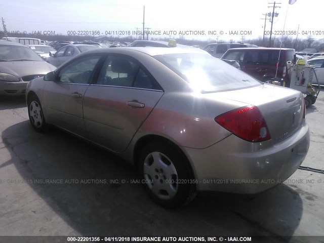 1G2ZF58B474190899 - 2007 PONTIAC G6 VALUE LEADER/BASE TAN photo 3