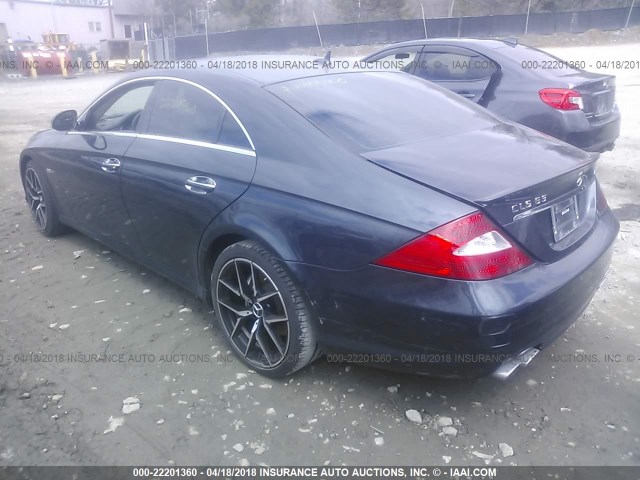 WDDDJ77X27A088439 - 2007 MERCEDES-BENZ CLS 63 AMG Dark Blue photo 3