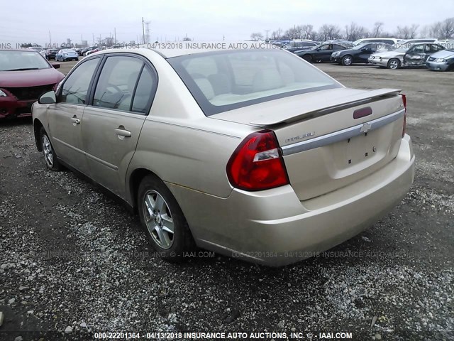 1G1ZT548X5F160668 - 2005 CHEVROLET MALIBU LS GOLD photo 3