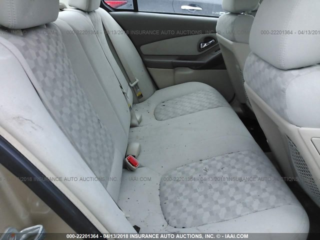 1G1ZT548X5F160668 - 2005 CHEVROLET MALIBU LS GOLD photo 8