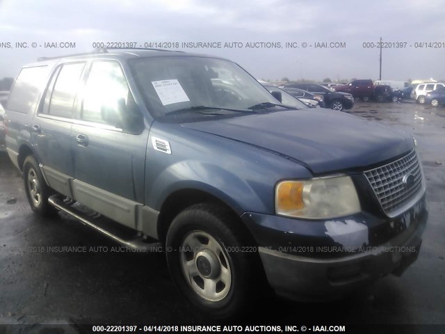 1FMRU15W83LC46677 - 2003 FORD EXPEDITION XLT BLUE photo 1