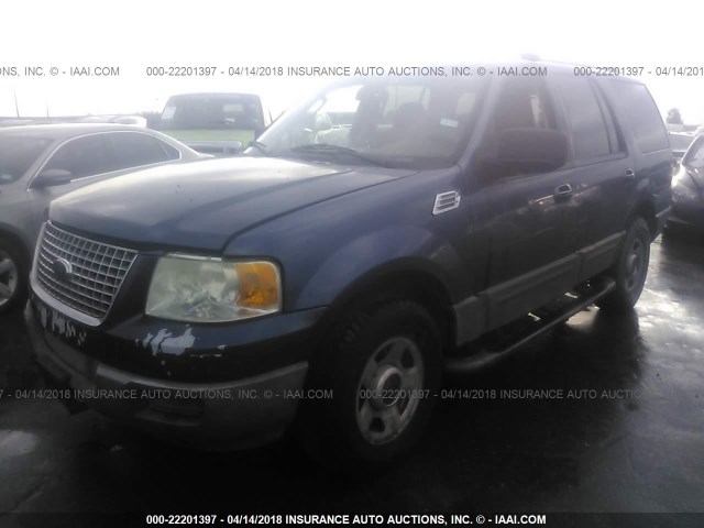 1FMRU15W83LC46677 - 2003 FORD EXPEDITION XLT BLUE photo 2