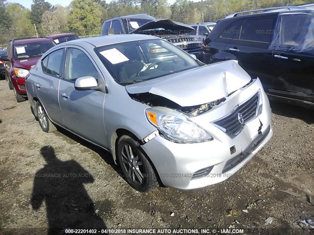 3N1CN7APXEL876560 - 2014 NISSAN VERSA S/S PLUS/SV/SL SILVER photo 1