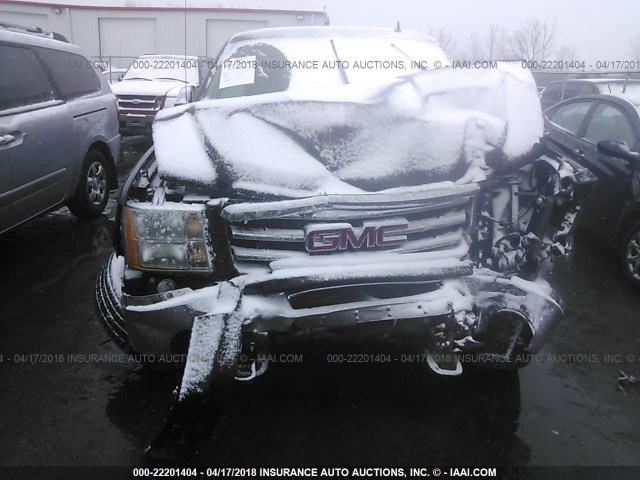 1GTR2VE71CZ144936 - 2012 GMC SIERRA K1500 SLE BLACK photo 6