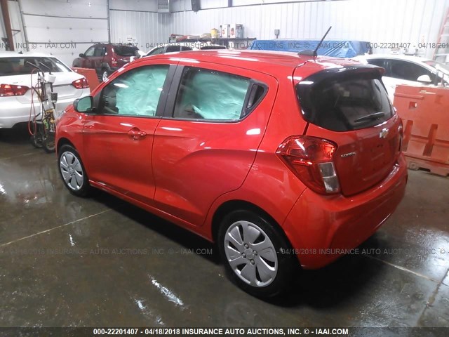 KL8CB6SA4HC739035 - 2017 CHEVROLET SPARK LS RED photo 3