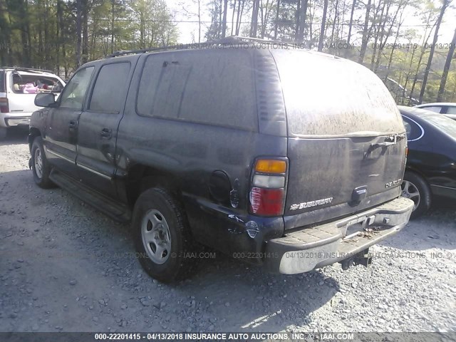 1GNEC16T81J280080 - 2001 CHEVROLET SUBURBAN C1500 BLUE photo 3