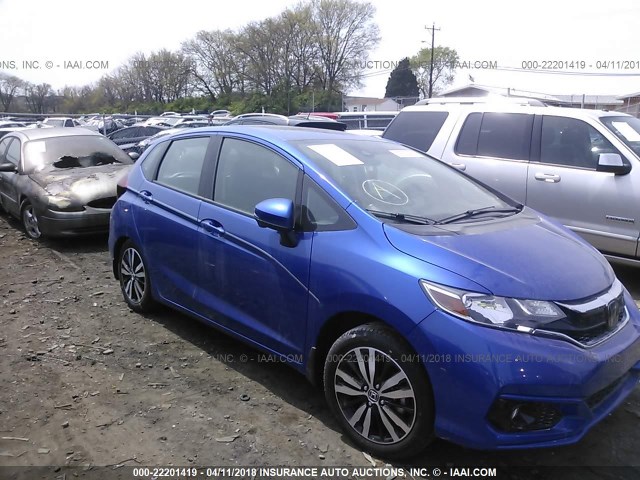 3HGGK5H92JM715287 - 2018 HONDA FIT EX/EXL BLUE photo 1