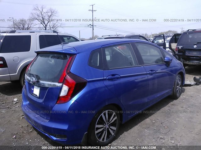 3HGGK5H92JM715287 - 2018 HONDA FIT EX/EXL BLUE photo 4