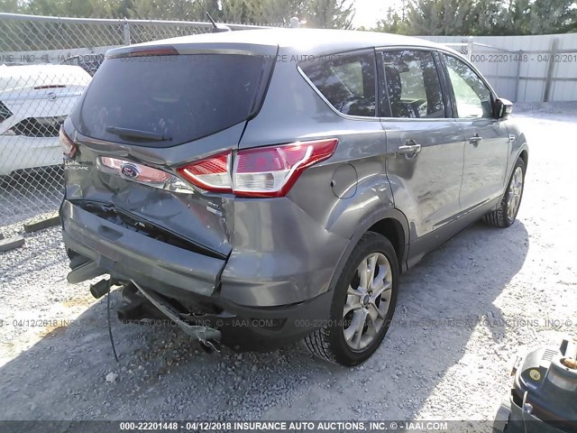 1FMCU9H92DUA17661 - 2013 FORD ESCAPE SEL GRAY photo 4