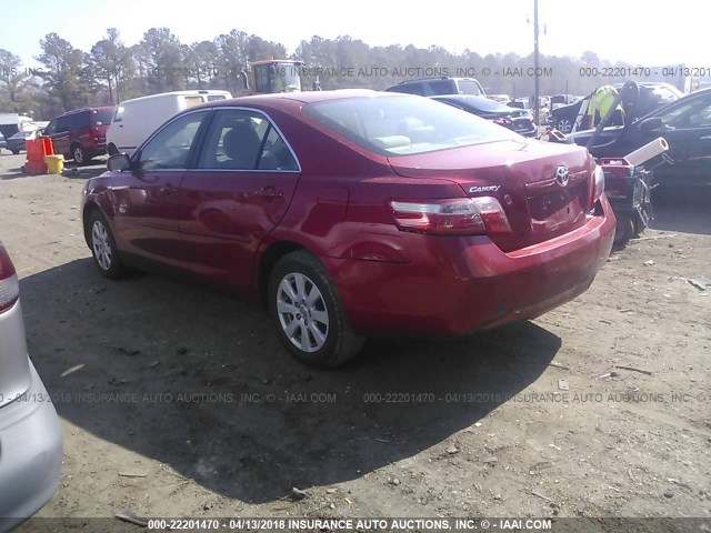 4T1BE46K87U027682 - 2007 TOYOTA CAMRY NEW GENERAT CE/LE/XLE/SE RED photo 3