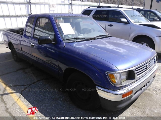 4TAVL52N6TZ095811 - 1996 TOYOTA TACOMA XTRACAB BLUE photo 1