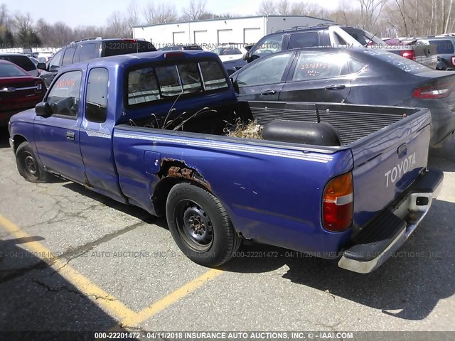 4TAVL52N6TZ095811 - 1996 TOYOTA TACOMA XTRACAB BLUE photo 3